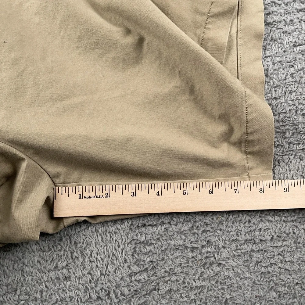 Banana Republic Shorts Mens 40 Khaki Chino Flat Front 9